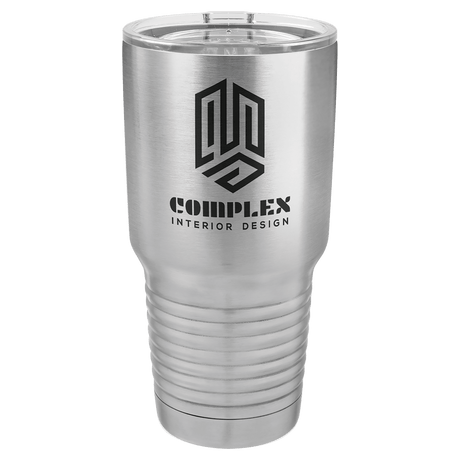 Stainless Steel Polar Camel 30 oz. Ringneck Tumbler with Logo Lid