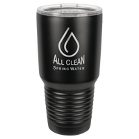 Black Polar Camel 30 oz. Full Ringneck Tumbler with Logo Lid