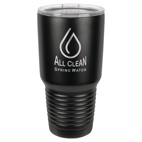 Black Polar Camel 30 oz. Full Ringneck Tumbler with Logo Lid