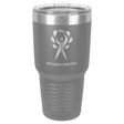 Dark Gray Polar Camel 30 oz. Vacuum Ringneck Tumbler with Logo Lid