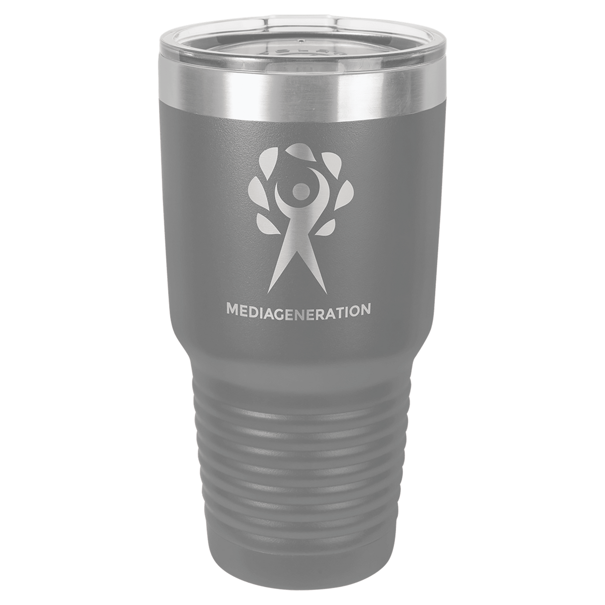 Dark Gray Polar Camel 30 oz. Vacuum Ringneck Tumbler with Logo Lid