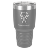 Dark Gray Polar Camel 30 oz. Vacuum Ringneck Tumbler with Logo Lid