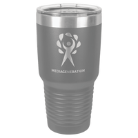 Dark Gray Polar Camel 30 oz. Vacuum Ringneck Tumbler with Logo Lid