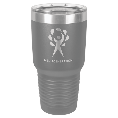 Dark Gray Polar Camel 30 oz. Vacuum Ringneck Tumbler with Logo Lid