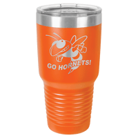 Orange Polar Camel 30 oz. Ringneck Tumbler with Logo Lid