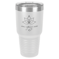 White Polar Camel 30 oz. Ringneck Tumbler with Logo Lid