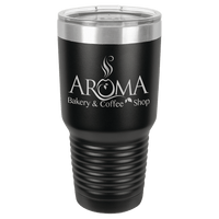 Black Polar Camel 30 oz. Ringneck Tumbler with Logo Lid