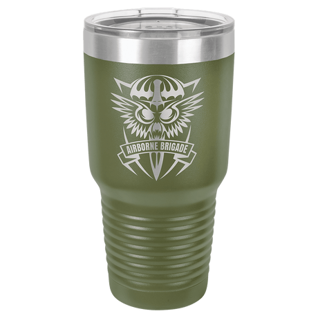 Olive Green Polar Camel 30 oz. Ringneck Tumbler with Logo Lid
