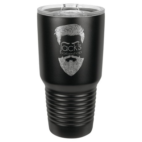 Polar Camel 30 oz. Full Black Ringneck Tumbler with Slider Lid