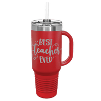 Red Polar Camel 40 oz. Travel Mug with Snap Lid & Straw