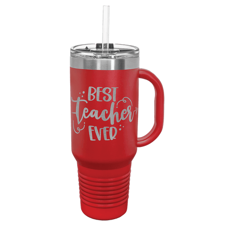 Red Polar Camel 40 oz. Travel Mug with Snap Lid & Straw