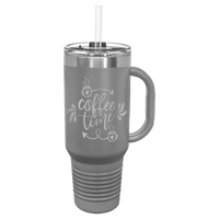 Dark Gray Polar Camel 40 oz. Travel Mug with Snap Lid & Straw