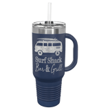 Navy Blue Polar Camel 40 oz. Travel Mug with Snap Lid & Straw