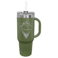 Olive Green Polar Camel 40 oz. Travel Mug with Snap Lid & Straw