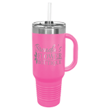 Pink Polar Camel 40 oz. Travel Mug with Snap Lid & Straw