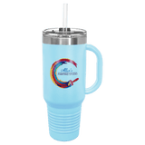 Light Blue Polar Camel 40 oz. Travel Mug with Snap Lid & Straw