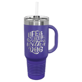 Purple Polar Camel 40 oz. Travel Mug with Snap Lid & Straw
