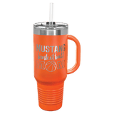 Orange Polar Camel 40 oz. Travel Mug with Snap Lid & Straw