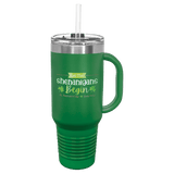 Green Polar Camel 40 oz. Travel Mug with Snap Lid & Straw