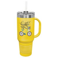 Yellow Polar Camel 40 oz. Travel Mug with Snap Lid & Straw