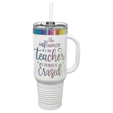 White Prism Polar Camel 40 oz. Travel Mug with Handle & Straw