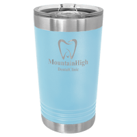 Light Blue Polar Camel 16 oz. Pint with Slider Lid