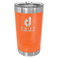 Orange Polar Camel 16 oz. Pint with Slider Lid