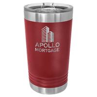 Maroon Polar Camel 16 oz. Pint with Slider Lid