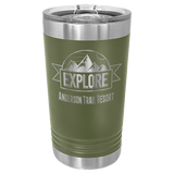 Olive Green Polar Camel 16 oz. Pint with Slider Lid