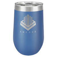 Royal Blue Polar Camel 16 oz. Vacuum Insulated Stemless Tumbler with Lid