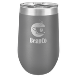 Dark Gray Polar Camel 16 oz. Vacuum Insulated Stemless Tumbler with Lid