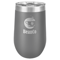 Dark Gray Polar Camel 16 oz. Vacuum Insulated Stemless Tumbler with Lid