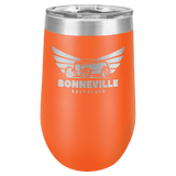 Orange Polar Camel 16 oz. Vacuum Insulated Stemless Tumbler with Lid