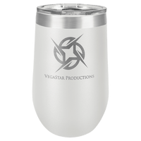 White Polar Camel 16 oz. Vacuum Insulated Stemless Tumbler with Lid
