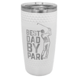 Polar Camel 20 oz. White Golf Tumbler with Dimples and Slider Lid