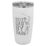 Polar Camel 20 oz. White Golf Tumbler with Dimples and Slider Lid