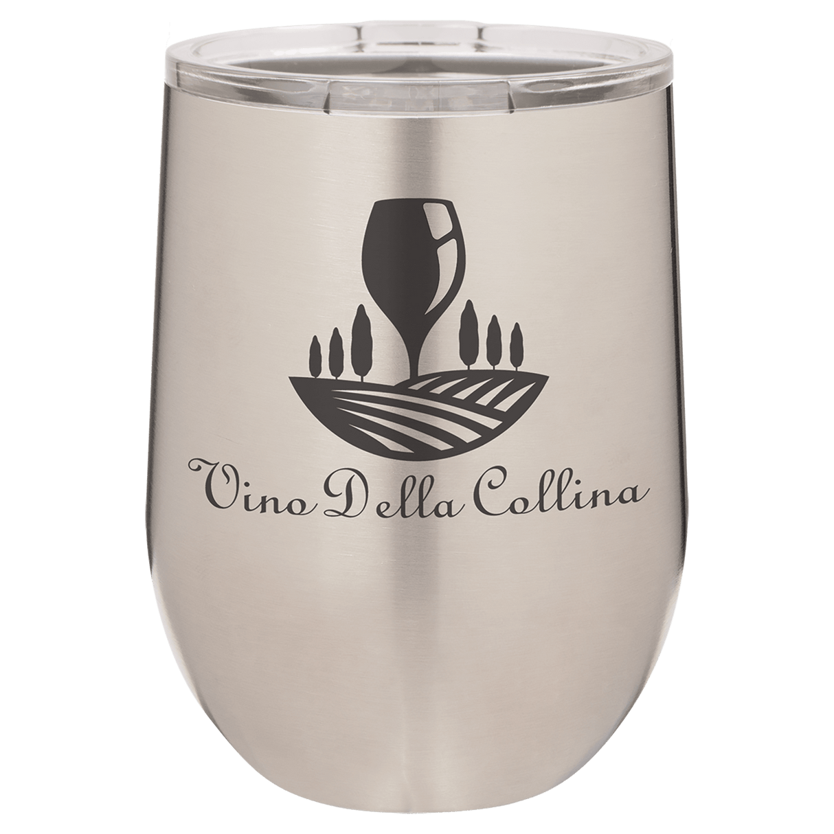 Stainless Steel Polar Camel 12 oz. Vacuum Insulated Stemless Wine Tumbler with Lid