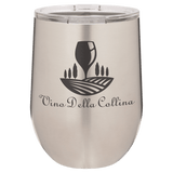 Stainless Steel Polar Camel 12 oz. Vacuum Insulated Stemless Wine Tumbler with Lid