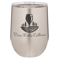 Stainless Steel Polar Camel 12 oz. Vacuum Insulated Stemless Wine Tumbler with Lid