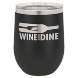 Black Polar Camel 12 oz. Vacuum Insulated Stemless Wine Tumbler with Lid