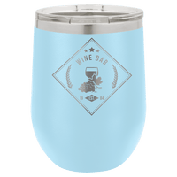 Light Blue Polar Camel 12 oz. Vacuum Insulated Stemless Wine Tumbler with Lid