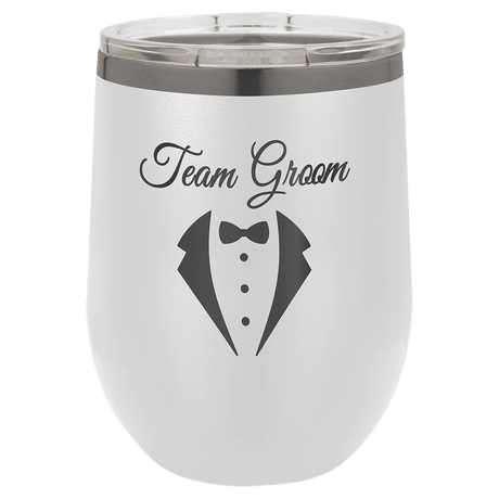 White Ghost Black Polar Camel 12 oz. Stemless Wine Tumbler