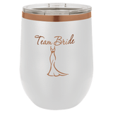 White Rose Gold Polar Camel 12 oz. Stemless Wine Tumbler