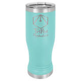 Teal 14 oz. Polar Camel Pilsner with Clear Lid