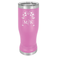 Light Purple 14 oz. Polar Camel Pilsner with Clear Lid