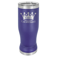 Purple 14 oz. Polar Camel Pilsner with Clear Lid