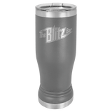 Dark Gray Polar Camel 14 oz. Pilsner with Clear Lid