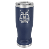 Navy Blue Polar Camel 14 oz. Pilsner with Clear Lid