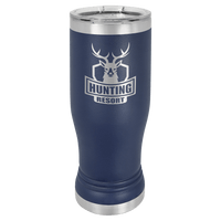 Navy Blue Polar Camel 14 oz. Pilsner with Clear Lid