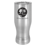 Stainless Steel Polar Camel 20 oz Pilsner with Clear Lid